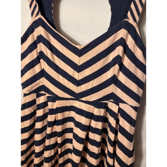 Lauren Conrad Womens Juniors Sexy Navy Nautical Vibes Dress Short Size Large L - Picture 2 of 3
